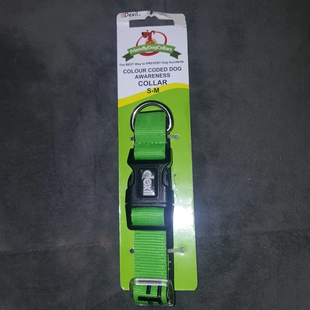 Friendly color coded dog collar
